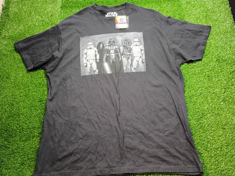 Star Wars Black 100% Cotton T-Shirt - New With Tags 2XL